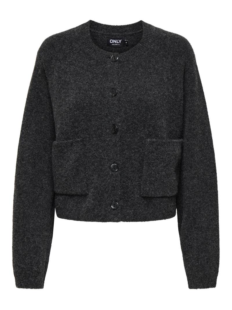 ONLY - ONLPIEMONTE L/S CARDIGAN KNT NOOS dark grey melange - Gr. - L von ONLY