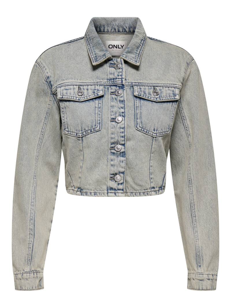 ONLY - ONLPIPER L/S CROPPED TINT JKT TAI DNM light blue denim - Gr. - S von ONLY