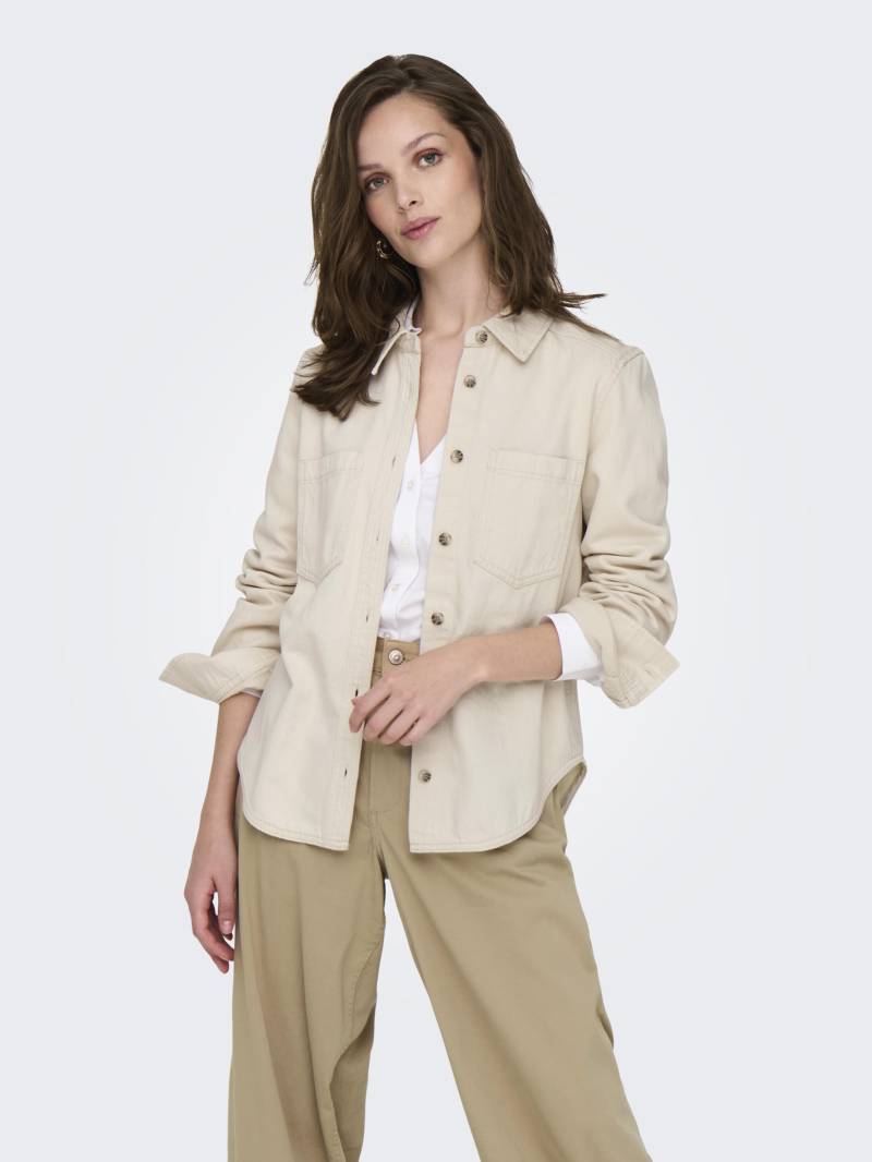 ONLY - ONLSILLA L/S FITTED SHIRT CC PNT ecru - Gr. - XL von ONLY