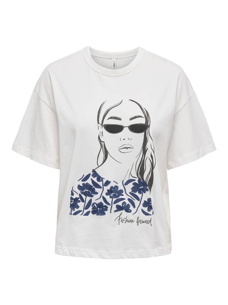 ONLY - ONLTENNA S/S GIRL TOP BOX JRS cloud dancer - Gr. - S von ONLY