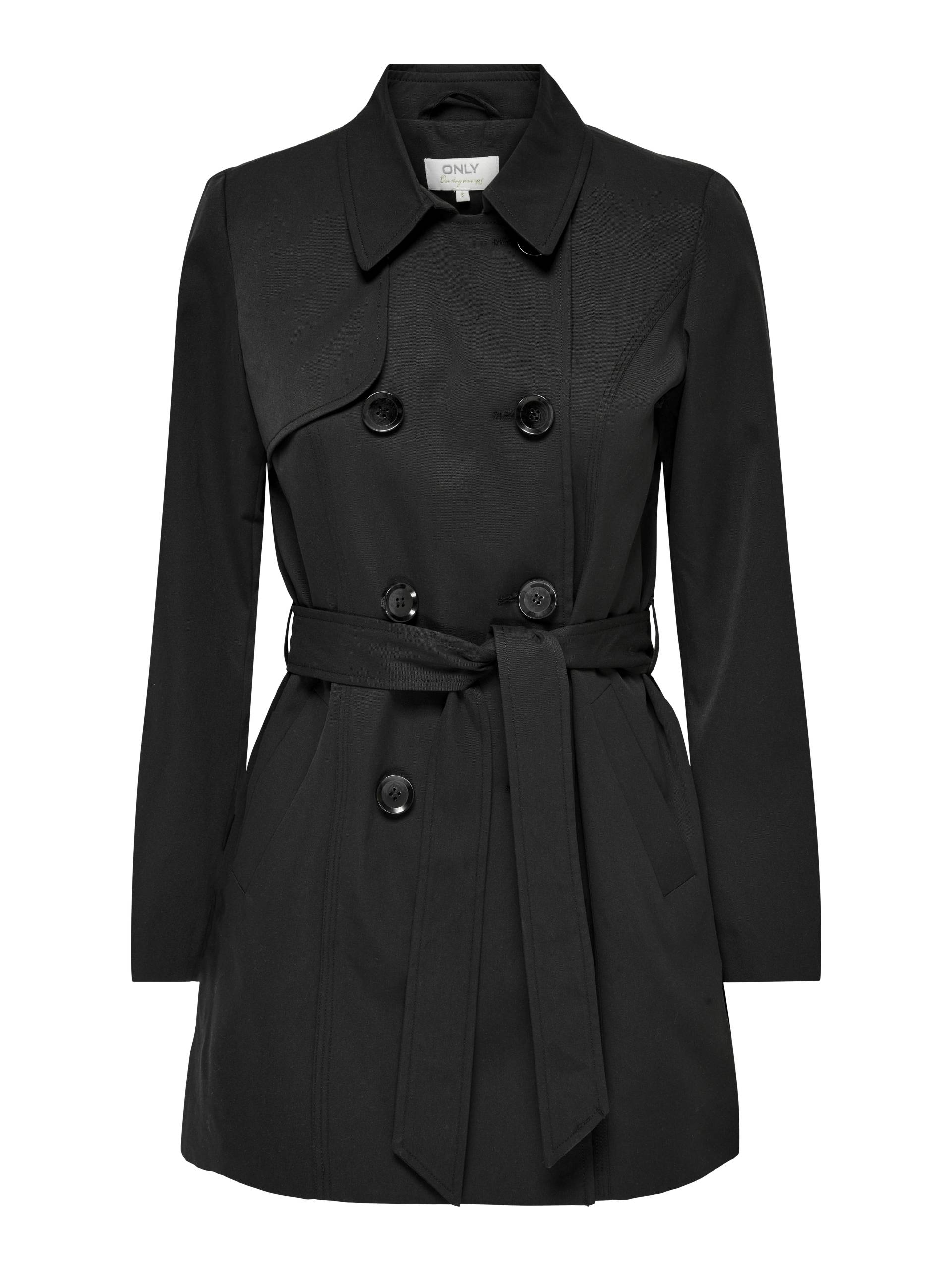 ONLY - ONLVALERIE TRENCHCOAT OTW NOOS black - Gr. - M von ONLY