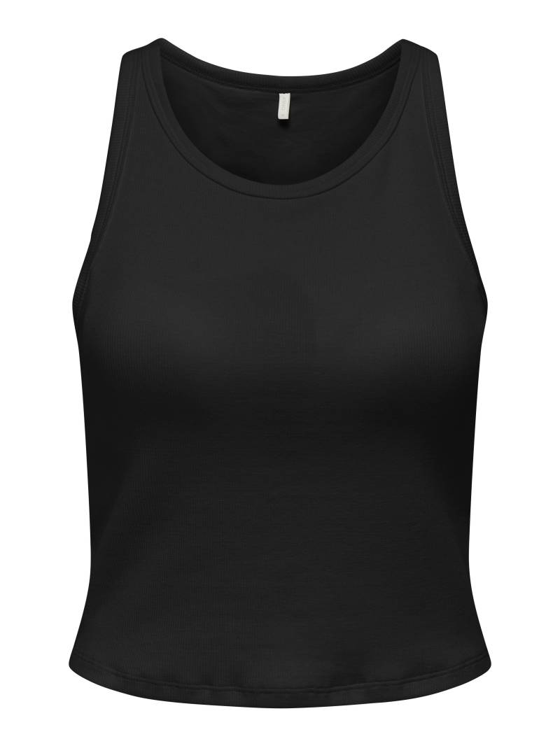 ONLY - ONLVELMA RIB PADDED CROP TOP ACC black - Gr. - S von ONLY