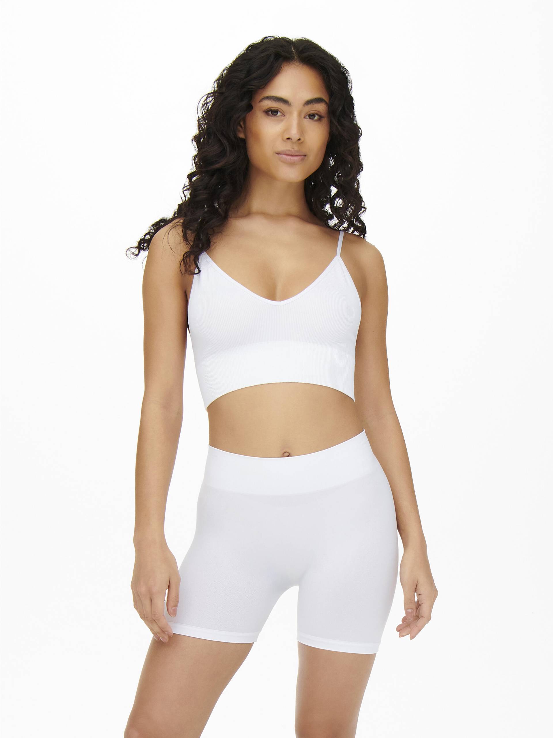 ONLY - ONLVICKY SEAMLESS MINI SHORTS NOOS white von ONLY