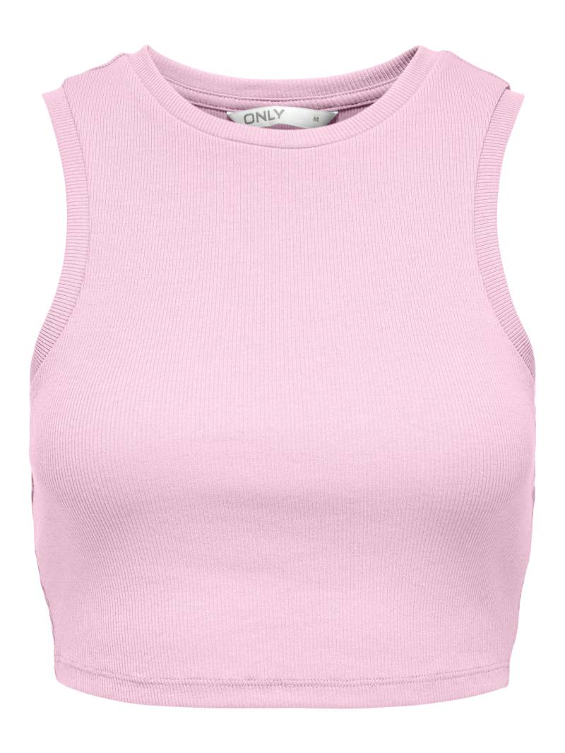 ONLY - ONLVILMA S/L CROPPED TANK TOP JRS NOOS pink lady - Gr. - XS von ONLY