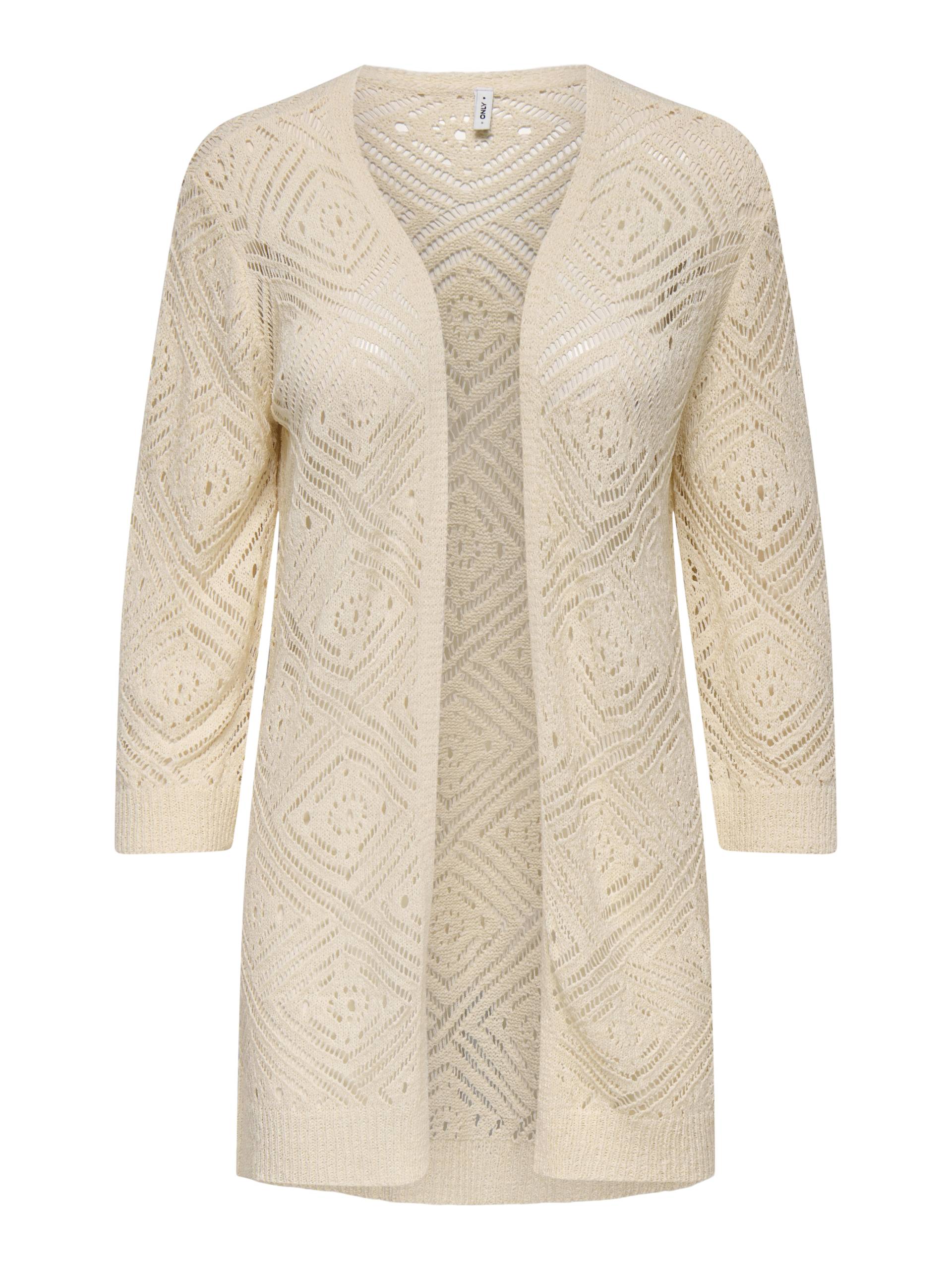 ONLY - ONLWISTY 7/8 OPEN CARDIGAN KNT ecru - Gr. - M von ONLY