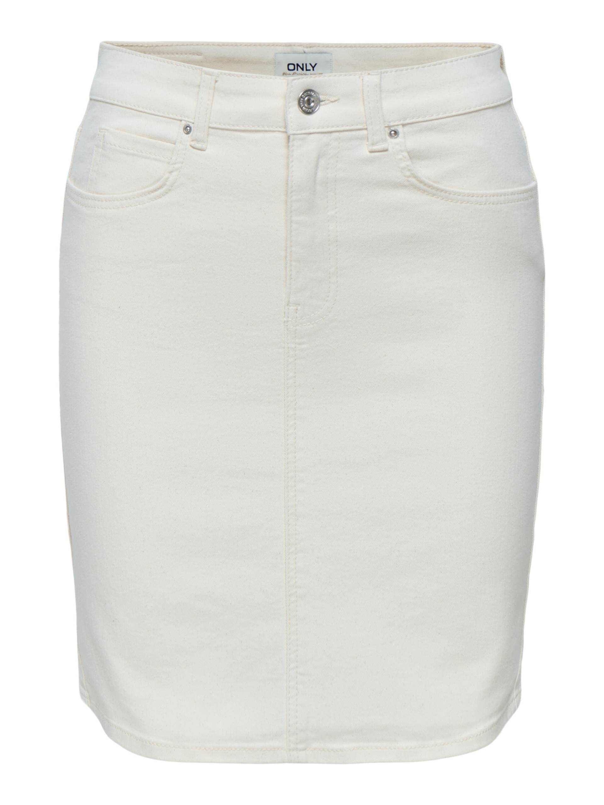 ONLY - ONLWONDER HW DNM SKIRT PIM ecru - Gr. - S von ONLY