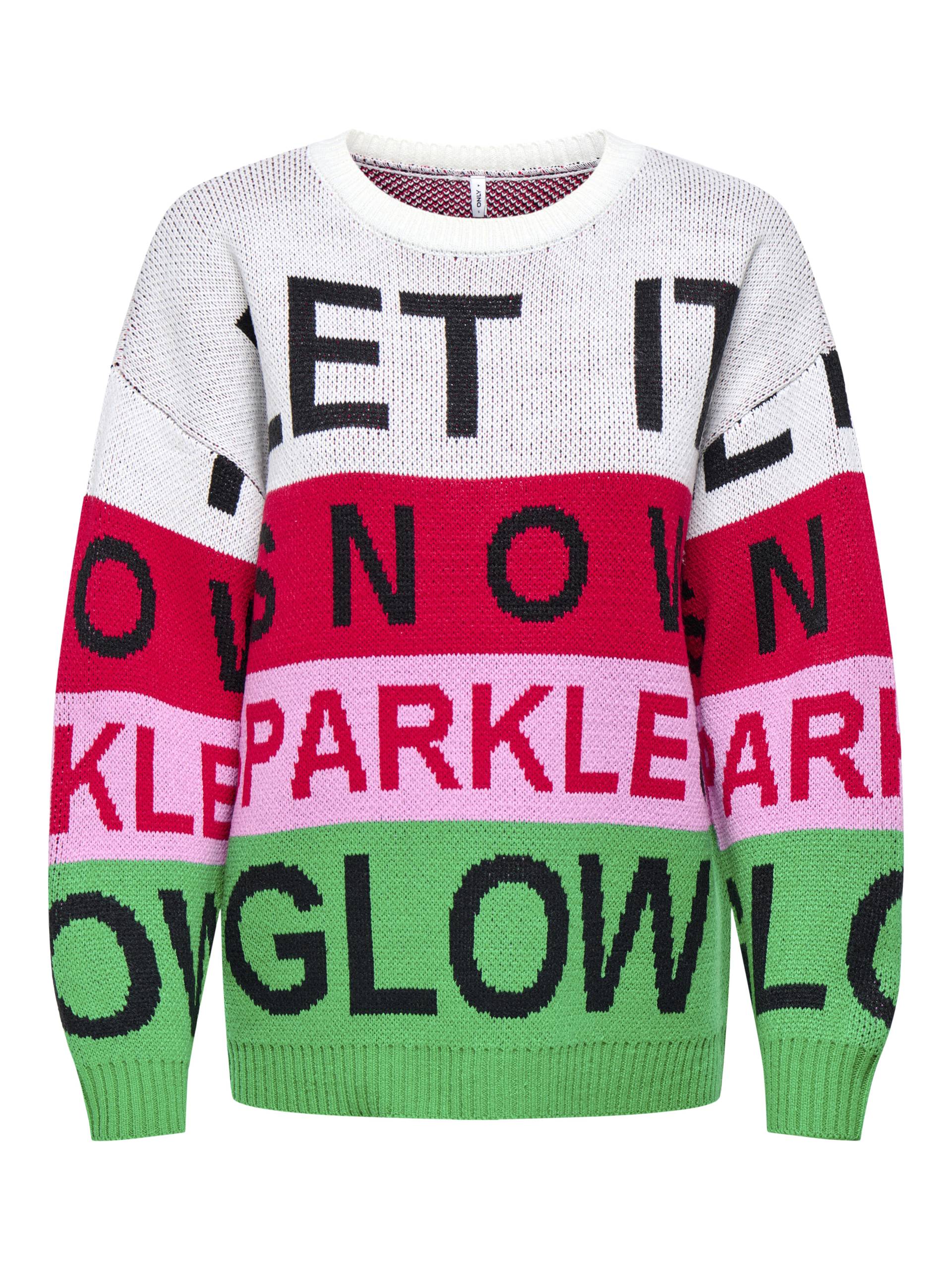 ONLY - ONLXMAS HOHO LS PULLOVER KNT cloud dancer - Gr. - XL von ONLY