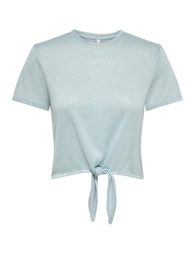 ONLY Onlamber Life S/S Glitter Knot Top JRS von ONLY