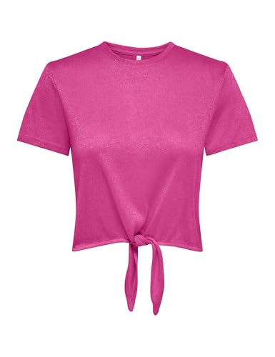 ONLY Onlamber Life S/S Glitter Knot Top JRS von ONLY