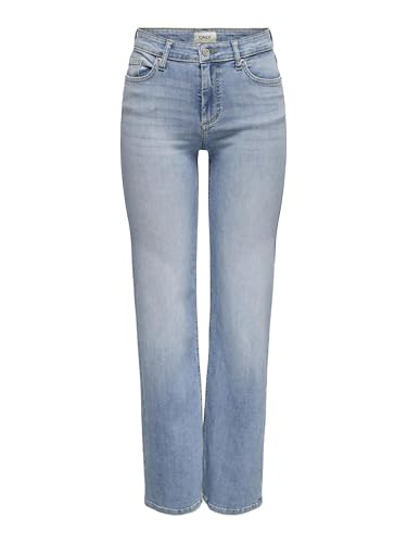 ONLY Female Straight-Fit Jeans ONLBLUSH Mittlere Taille Gerade geschnitten Jeans von ONLY