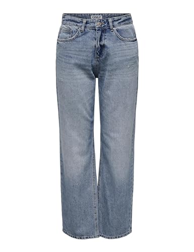 ONLY Female Straight-Fit Jeans ONLELLA Mittlere Taille Gerade geschnitten Jeans von ONLY