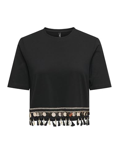 ONLY Onlfilippa Life S/S Tassel Top JRS von ONLY
