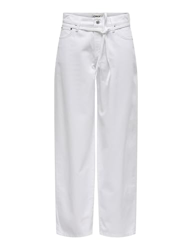 ONLY Onlgianna Mw Straight Jeans White Dot ONLY Onlgianna Mw Straight Jeans White Dot von ONLY