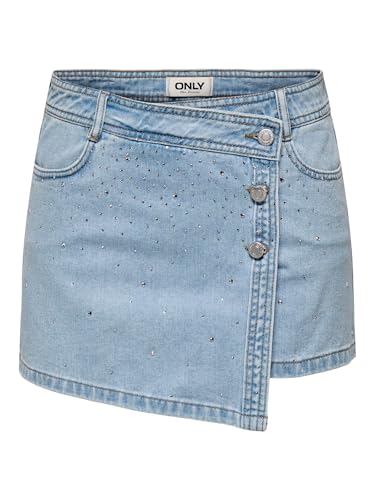 ONLY Female Jeansrock ONLLESLY Denim Kurzer Rock von ONLY