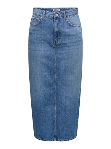ONLY Female Jeansrock ONLLUMI Denim Midirock von ONLY