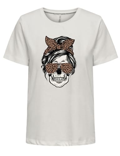 ONLY Onlstella Life S/S Skull Top Cs JRS von ONLY