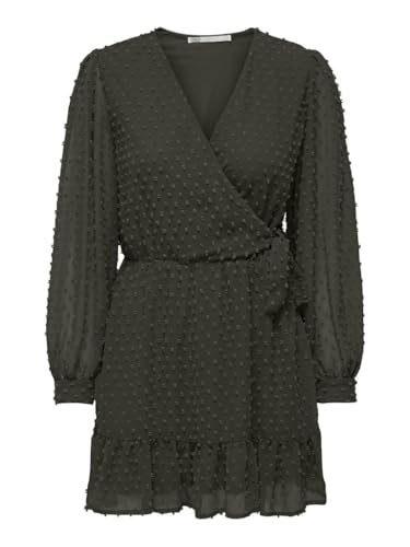 ONLY Onltiva L/S Dobby Fake Wrap Dress WVN ONLY Onltiva L/S Dobby Fake Wrap Dress WVN von ONLY