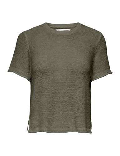 ONLY Damen Onlsunny S/S Nca KNT Pullover 15254282 ,Kalamata ,XS von ONLY