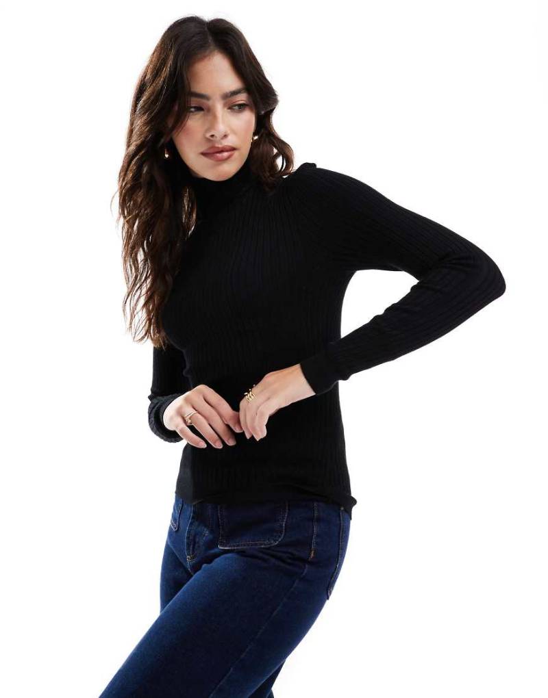 ONLY - Rollkragenpullover in Schwarz von ONLY