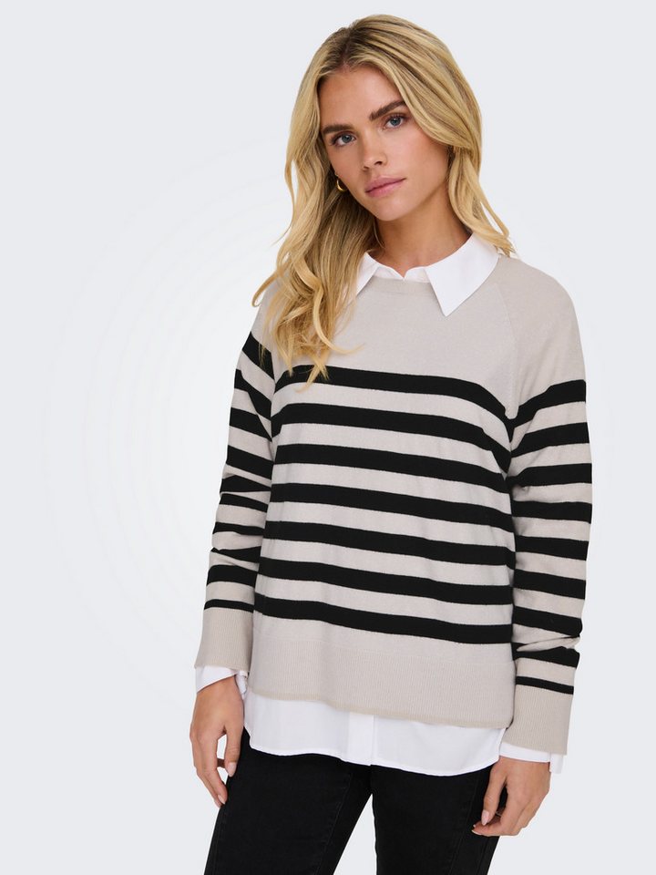 ONLY Rundhalspullover ONLAMA LIFE LS RAGLAN O-NECK CC KNT von ONLY