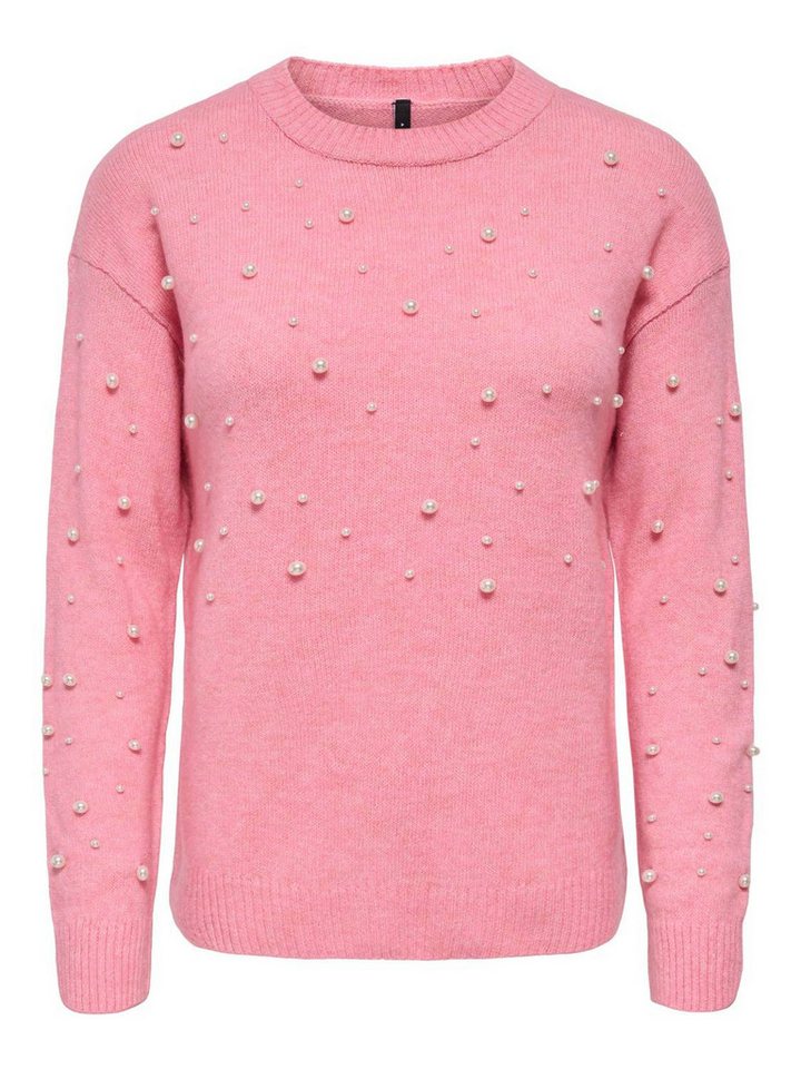 ONLY Rundhalspullover ONLEMBLA LS O-NECK PEARL EX KNT von ONLY