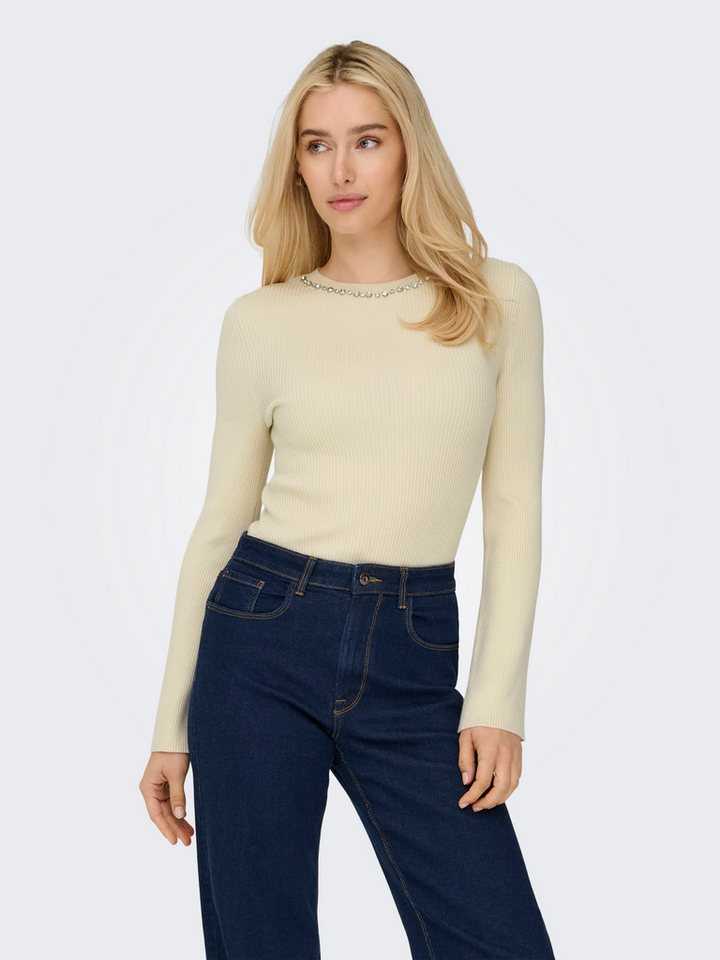 ONLY Rundhalspullover ONLNATASCHA LS BLING O-NECK CC KNT von ONLY