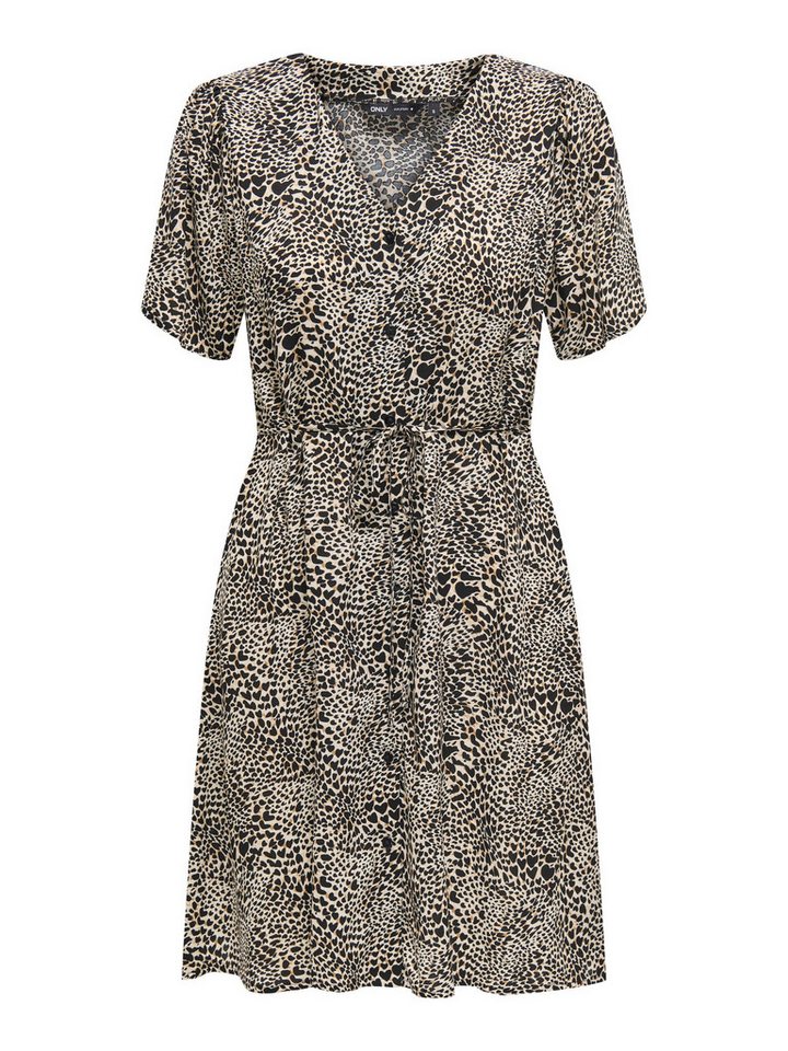 ONLY Shirtkleid Legeres Mini Sommerliches Design Muster (mini) ONLEVIDA S/S SHORT DRESS WVN NOOS von ONLY