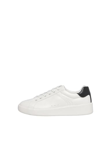 ONLY SHOES Damen ONLSOUL-4 PU Sneaker, White/Detail:w. Black, 37 EU von ONLY