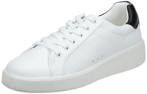ONLY SHOES Damen ONLSOUL-4 PU Sneaker, White/Detail:w. Black, 38 EU von ONLY