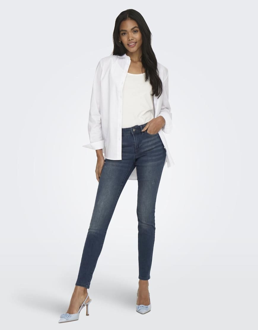 ONLY - Skinny Fit Jeans in Blau von ONLY