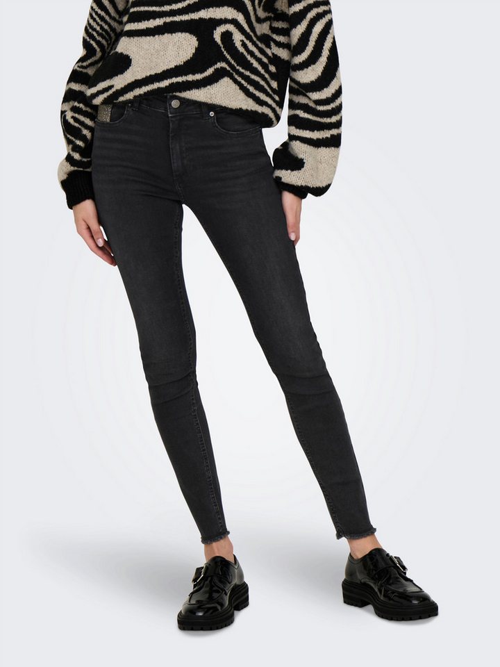 ONLY Skinny-fit-Jeans ONLBLUSH RHINESTONE MID SK RW DNM von ONLY