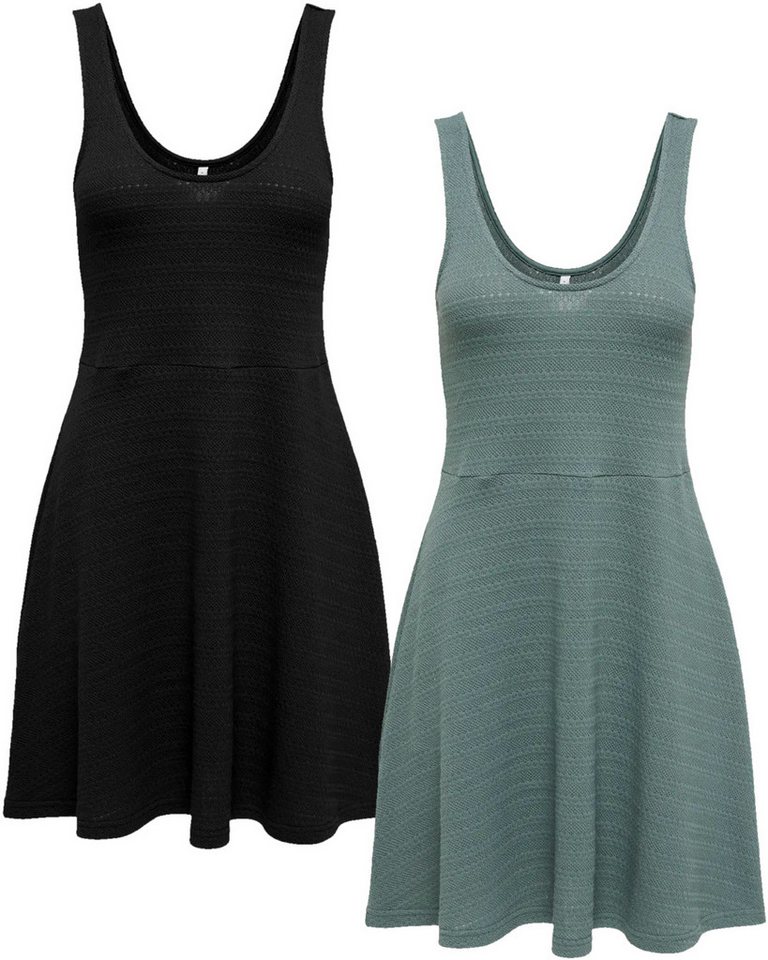 ONLY Sommerkleid (Spar Set) mit breiten Trägern im Doppelpack von ONLY