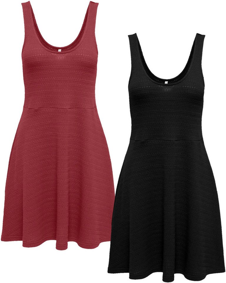 ONLY Sommerkleid (Spar Set) mit breiten Trägern im Doppelpack von ONLY