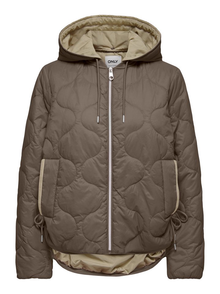 ONLY Steppjacke ONLMIKI HOOD QUILT JACKET CC OTW mit seitlichem Kordelzug am Saum von ONLY