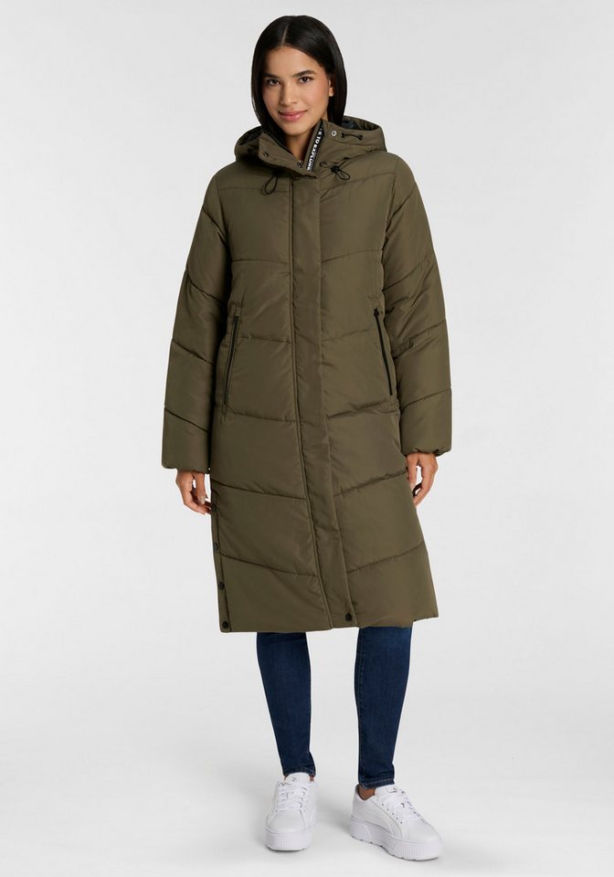 ONLY Steppmantel ONLMEGAN LIFE LONG PUFFER COAT CS OTW verdeckter Zipper, Reißverschlusstaschen, winddicht von ONLY