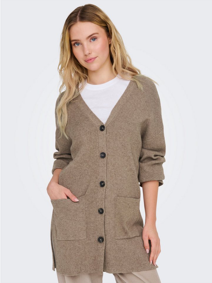 ONLY Strickjacke ONLKATIA LS RIB V LOOSE CARDIGAN CC KNT von ONLY