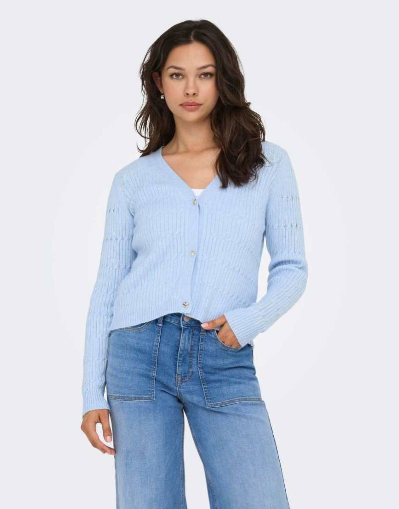 ONLY - Strickjacke in Kentucky Blue-Blau von ONLY