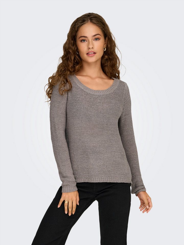 ONLY Strickpullover ONLGEENA XO L/S PULLOVER KNT NOOS mit Rundhalsausschnitt von ONLY