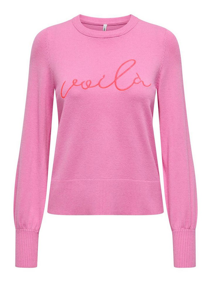 ONLY Strickpullover ONLIBI LS EMB O-NECK CC KNT von ONLY