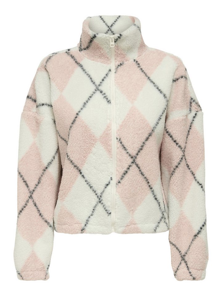 ONLY Sweatjacke ONLELINE LIFE L/S ZIP TEDDY SWT von ONLY