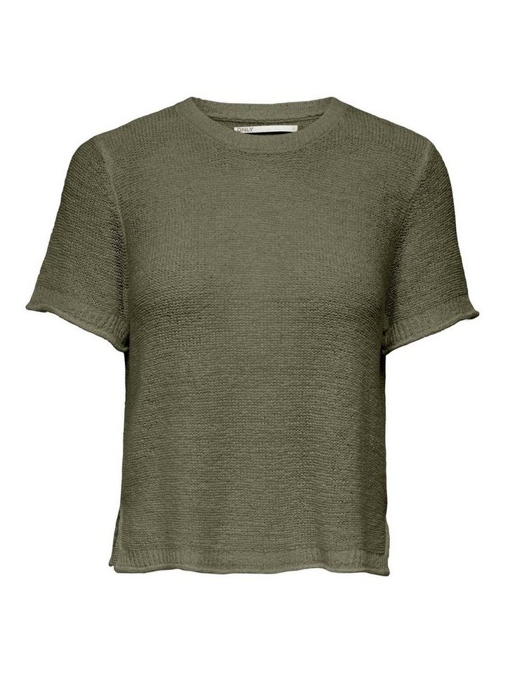 ONLY T-Shirt Only Damen Basic Strick-Pullover Crop-Top - OnlSunny Rundhals kurz-arm von ONLY