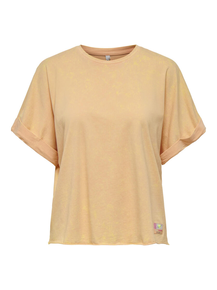 ONLY - T-Shirt Washed-Optik gelb - Gr. - M von ONLY