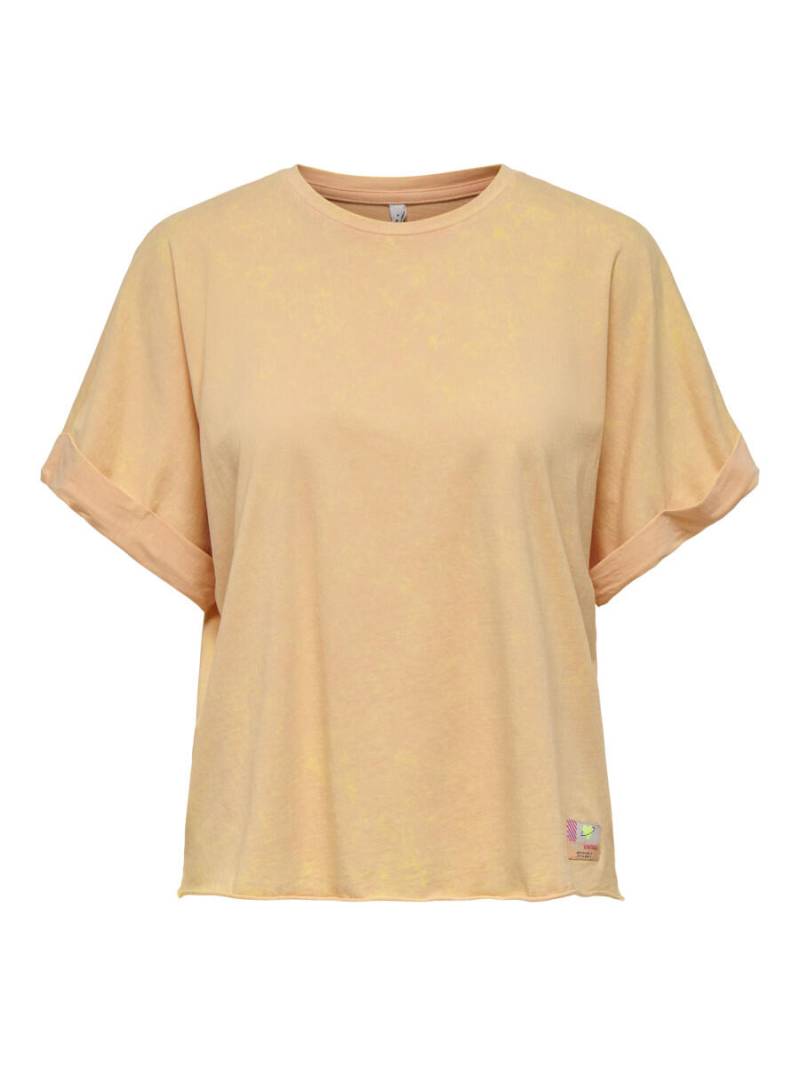 ONLY - T-Shirt Washed-Optik gelb - Gr. - M von ONLY