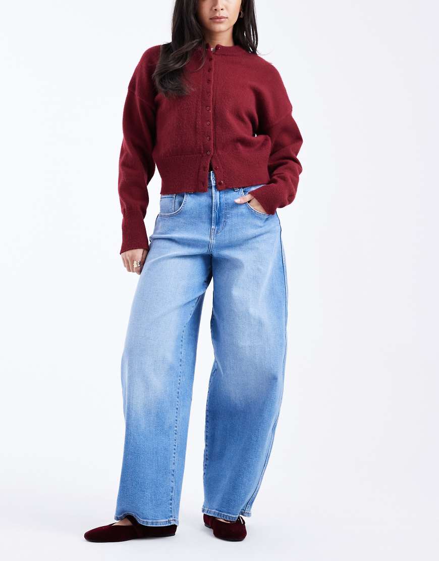 ONLY - Tamy - Barrel-Jeans aus Denim in Hellblau von ONLY