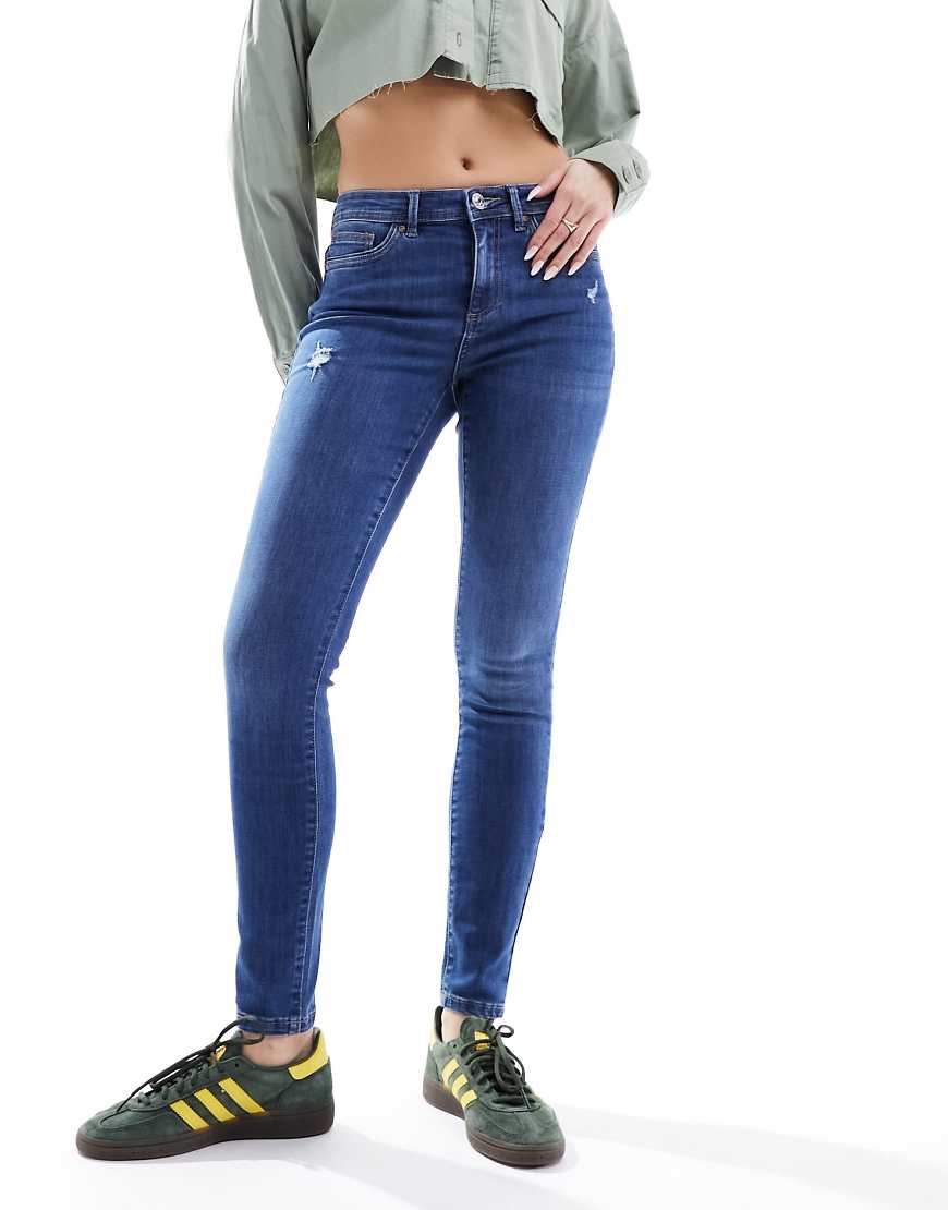 ONLY - Wauw - Skinny-Jeans aus Denim in Mittelblau von ONLY