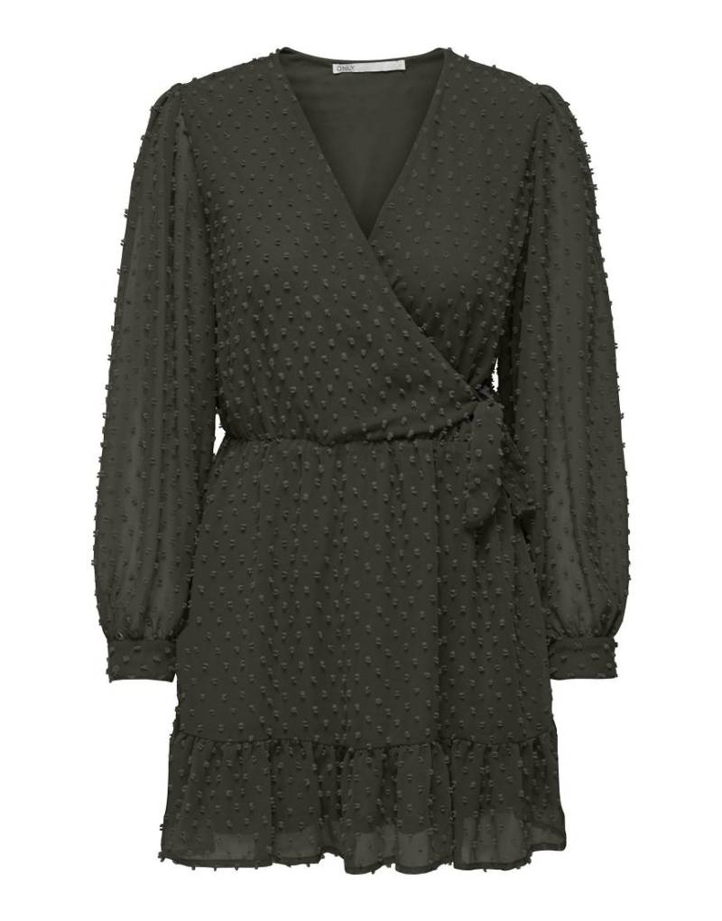 ONLY - Wickelkleid in Grün von ONLY