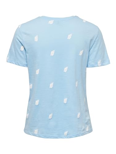 ONLY Women's ONLBONE REG S/S AOP TOP Box JRS T-Shirt, Night Sky/Print:Palm, M von ONLY