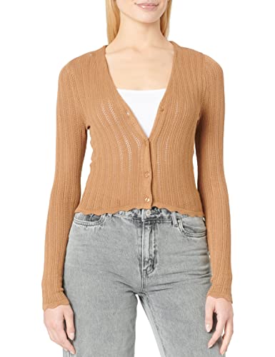 ONLY Women's ONLDEE L/S V-Neck Cardigan CC KNT Strickjacke, Toasted Coconut, M von ONLY