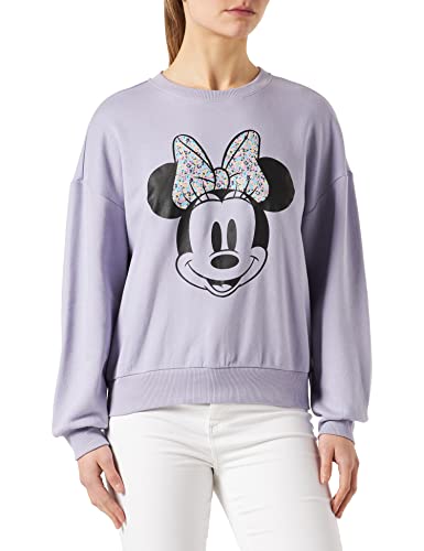 Only Women's ONLDISNEY Life L/S Minnie Flower Box SWT Sweatshirt, Cosmic Sky, M von ONLY