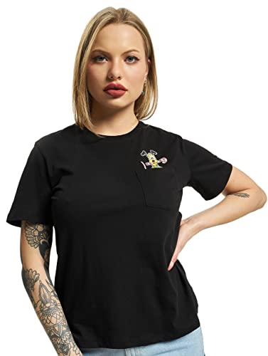 ONLY Women's ONLDISNEY S/S Christmas Box JRS Shirt, Black/Print:Pluto, M von ONLY